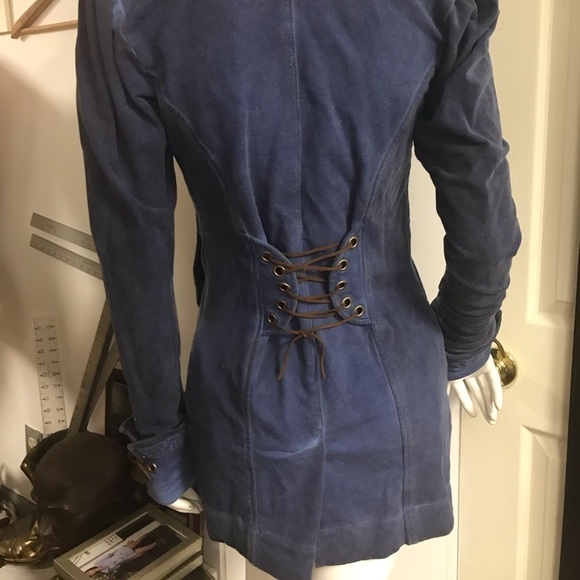 Viscose washer back slit jacket